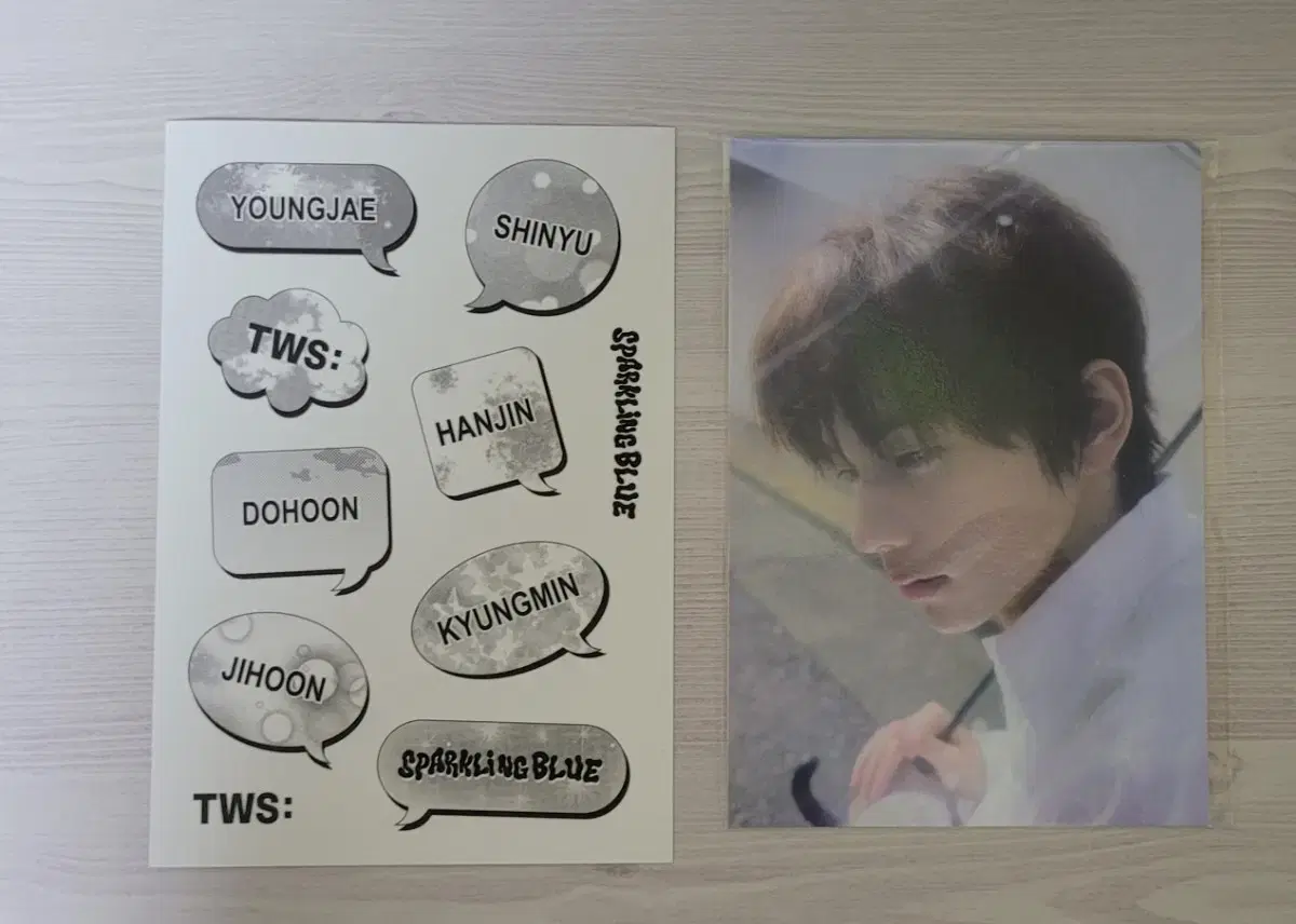 Sell Xin Yu postcards and TWS member name sticker 