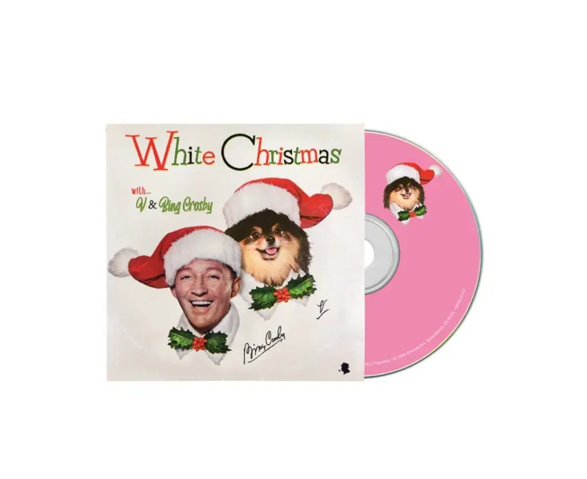 BTS V x Bing  White Chtistmas Pink CD