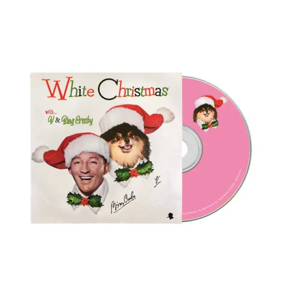 BTS V x Bing  White Chtistmas Pink CD