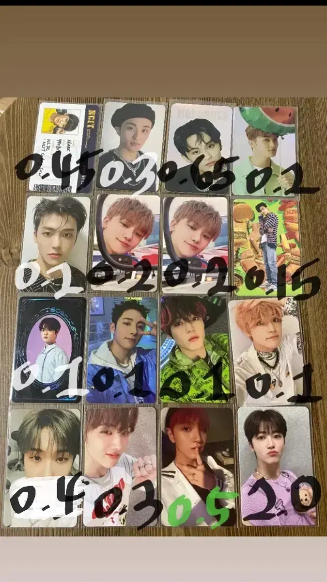 NCT Dream photocard Yang (Mark, Jaemin, Renjun, Chenle, Jisung)