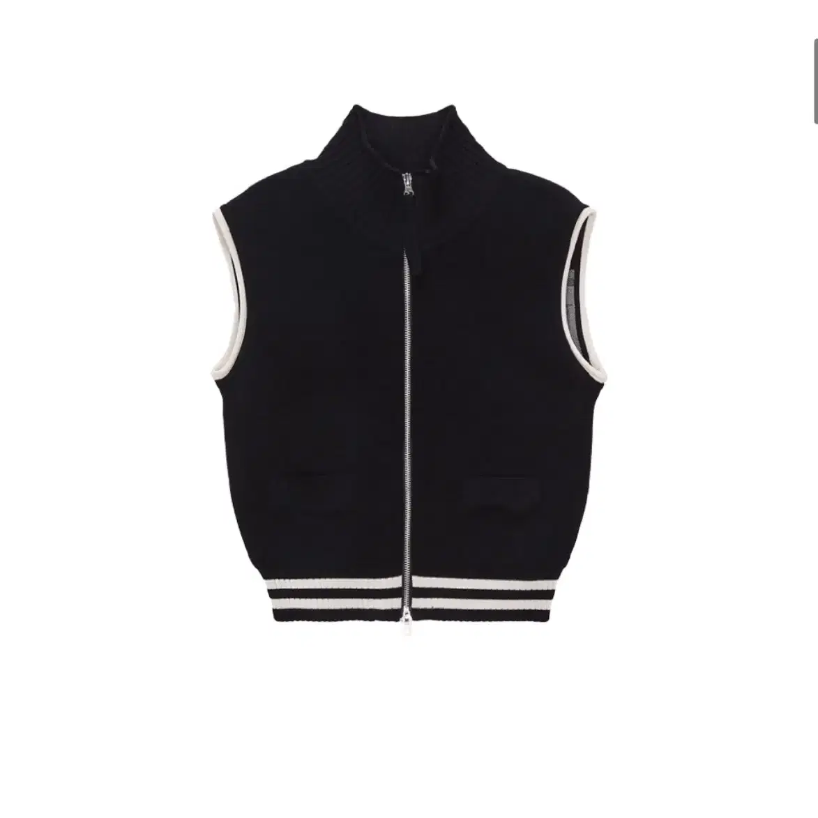 마뗑킴 니트조끼베스트SPELL POINT STRIPE KNIT VEST