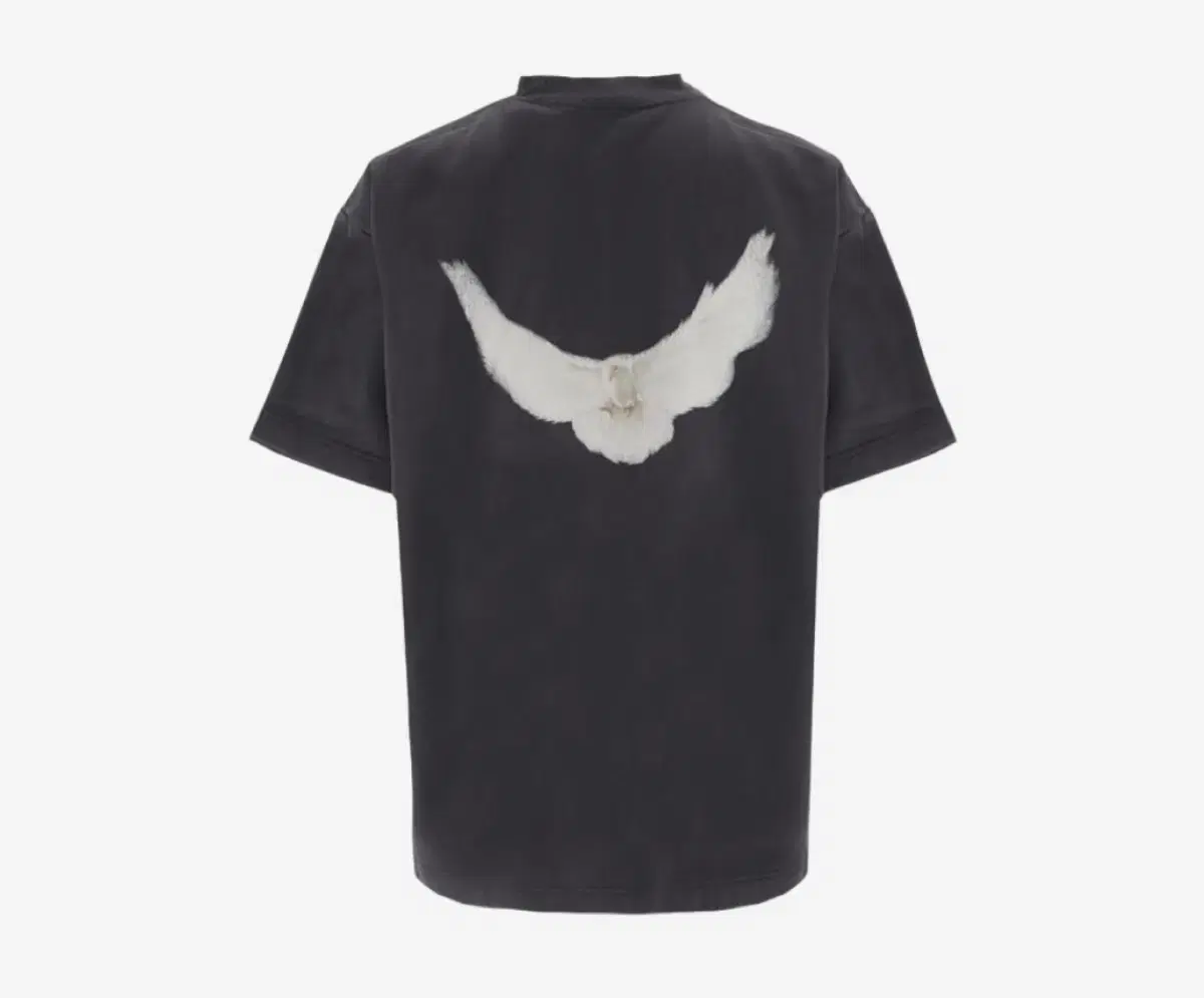 E.JI Gap Engineered by Balenciaga Dove Padded Heavy Fleece T-Shirt Black