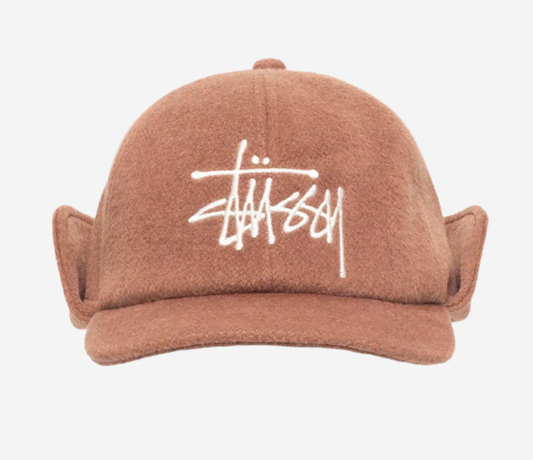 Stussy Wool Ear Flap Cap Brown