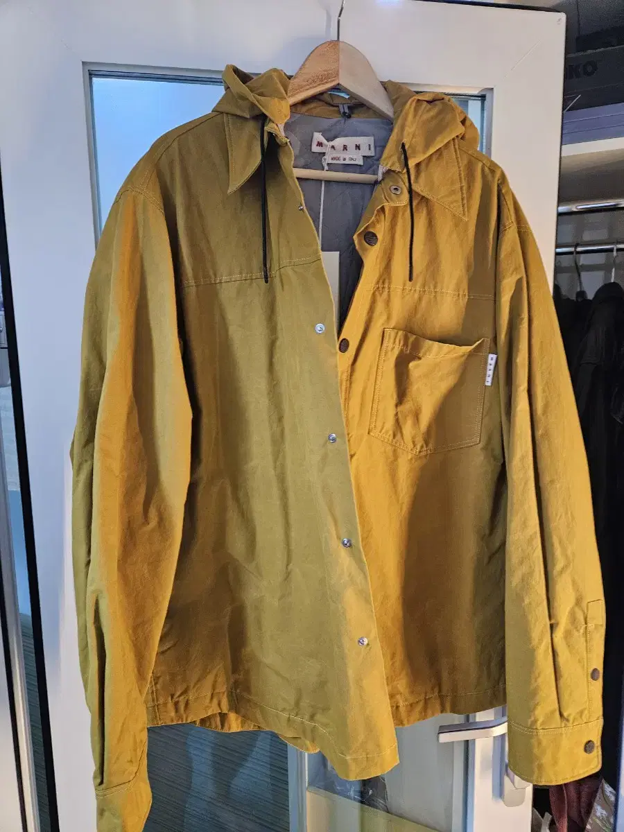 Marni Men's Yellow Wax Jacket