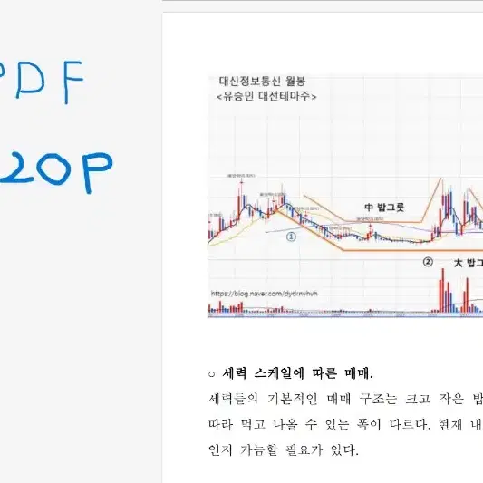 메이저 기준봉 시가 농사 사례집