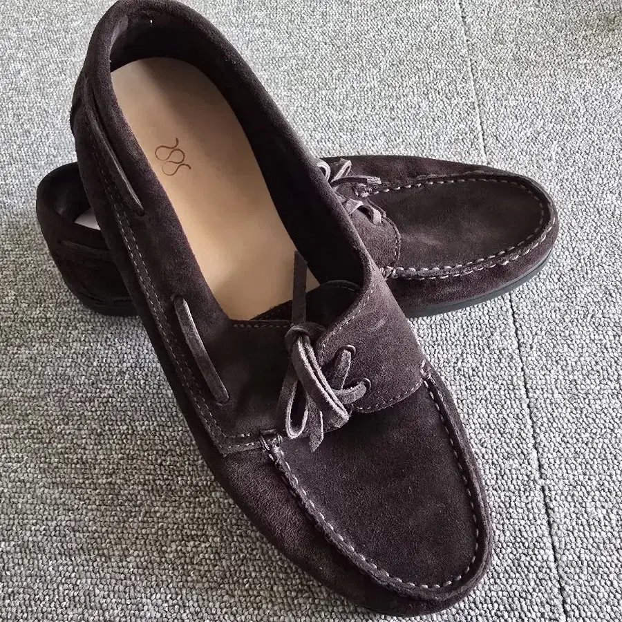 Morjas 모자스 스웨이드 로퍼 보트슈즈 Sz 41 (260) 이탈리아