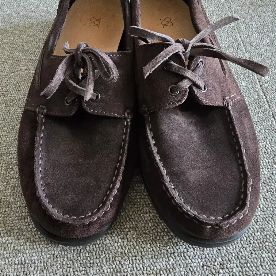 Morjas 모자스 스웨이드 로퍼 보트슈즈 Sz 41 (260) 이탈리아