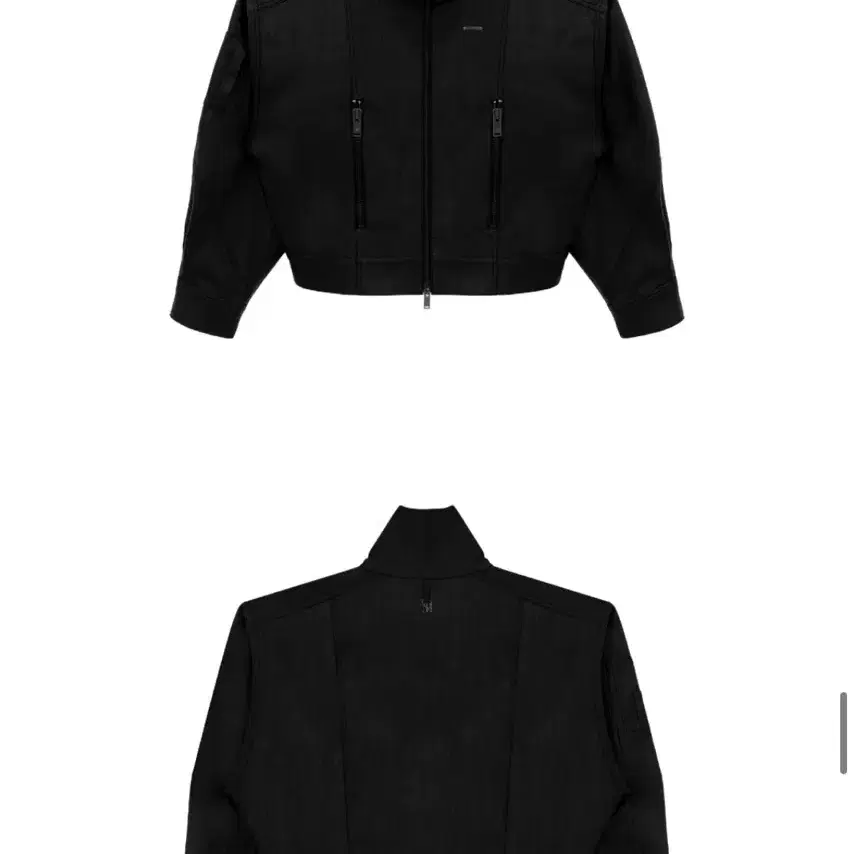 [트리밍버드] old Zip High-Neck Leather Jacket