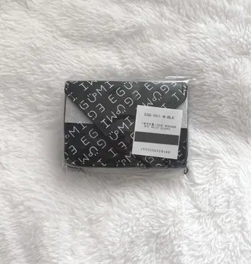 EGUMI MONOGRAM MINI WALLET[BLACK]