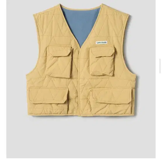 샌드사운드 pocket padding vest yellow