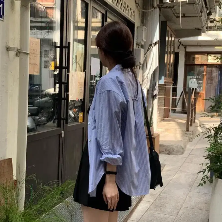 (새상품) 모도 퍼스 스트라이프 셔츠 Pers stripe shirt