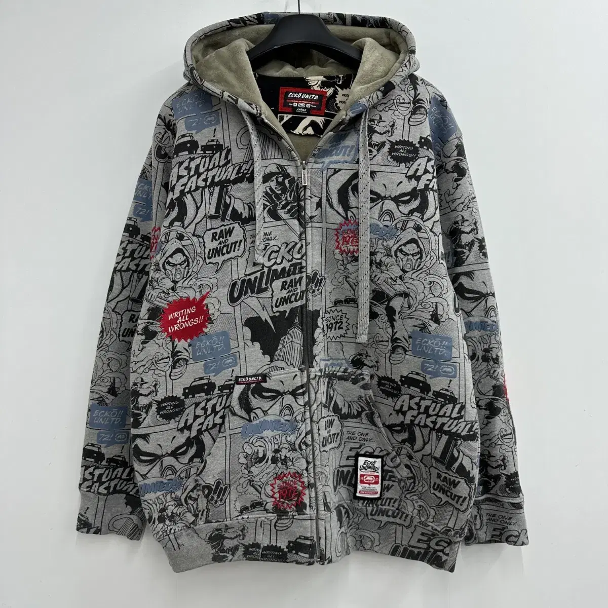 100 ECKO UNLTD 마블 카툰 남자 후드자켓