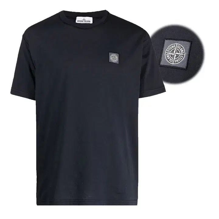 [Stone] Chest Logo Patch T-Shirt 741523757 V0020