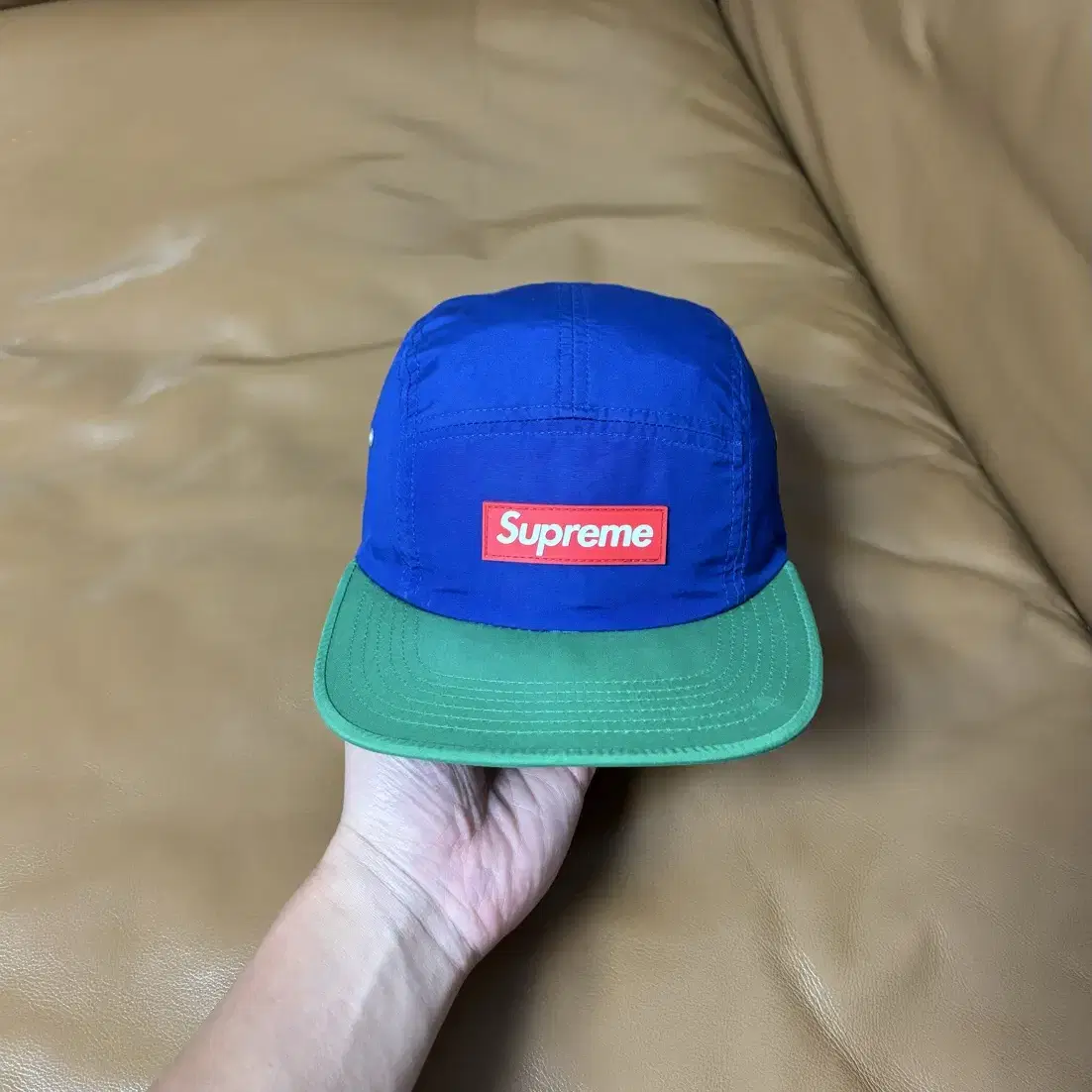 Supreme 슈프림 러버 로고 캠프캡 모자 (Rubber Logo)