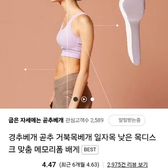 경추베개 곧추 거북목베개 일자목 낮은 목디스크 맞춤 메모리폼 배게