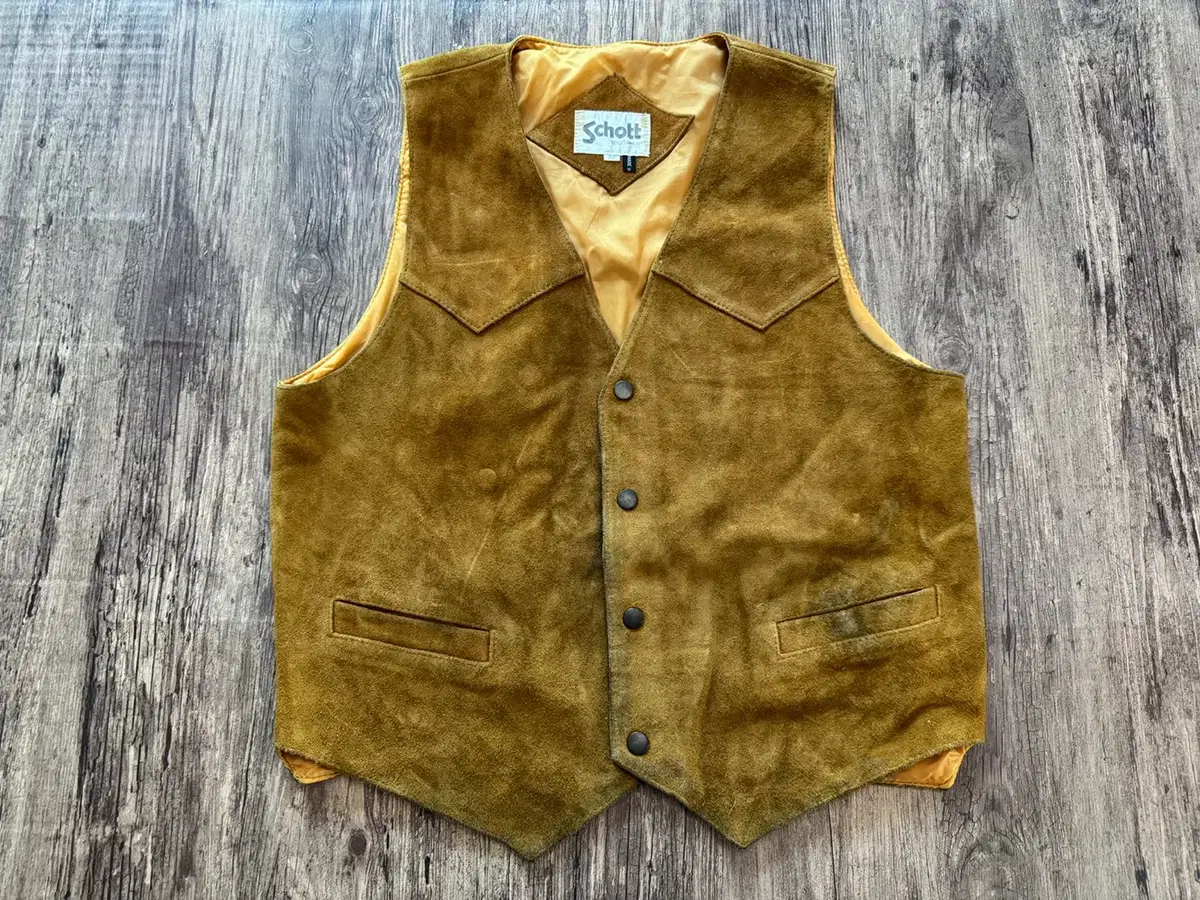 [ 42 ] Vintage SCHOTT Short Suede Vest