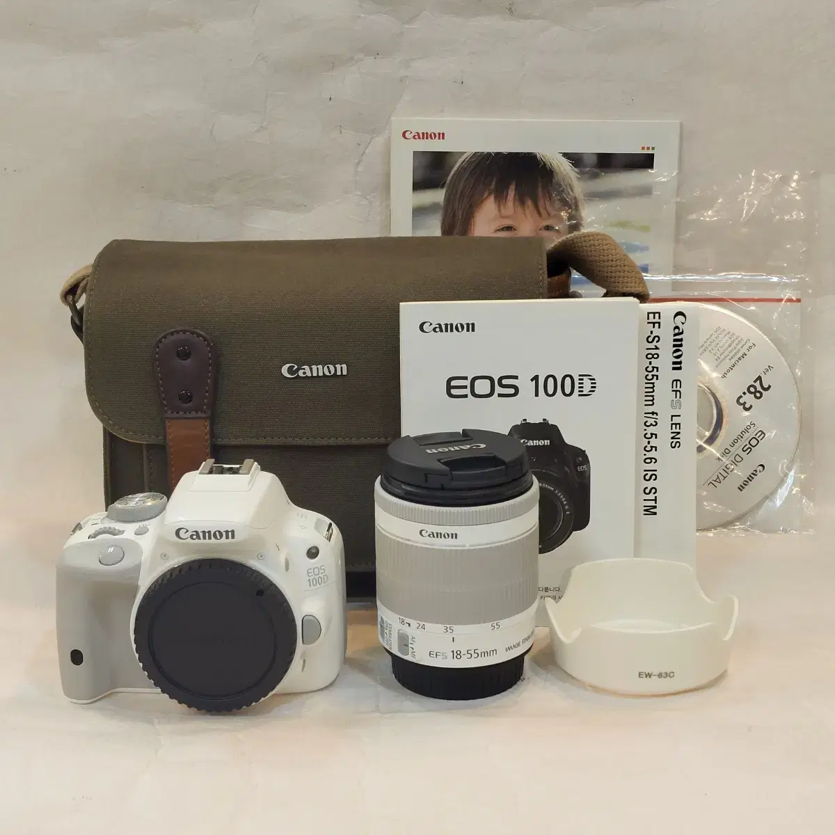 [신동품]캐논정품 EOS 100D 컷수633컷 번들 STM