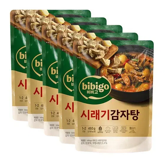 무료배송-비비고 시래기감자탕 460g 5개