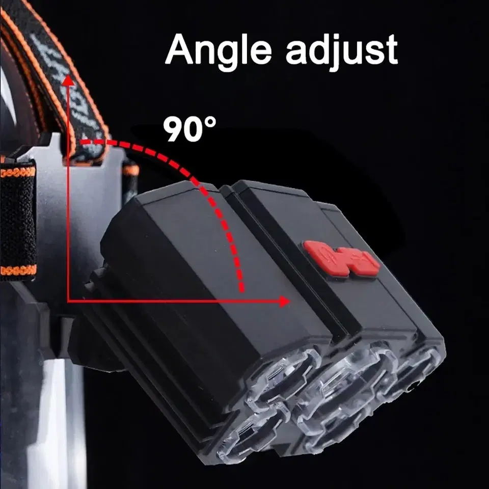 5구 충전식 헤드랜턴 - 낚시 및 해루질용