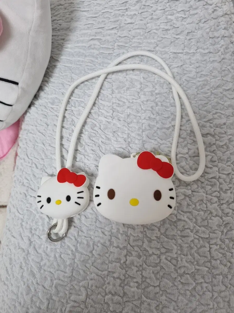 Kitty Cell Phone Strap Silicone Coin Purse