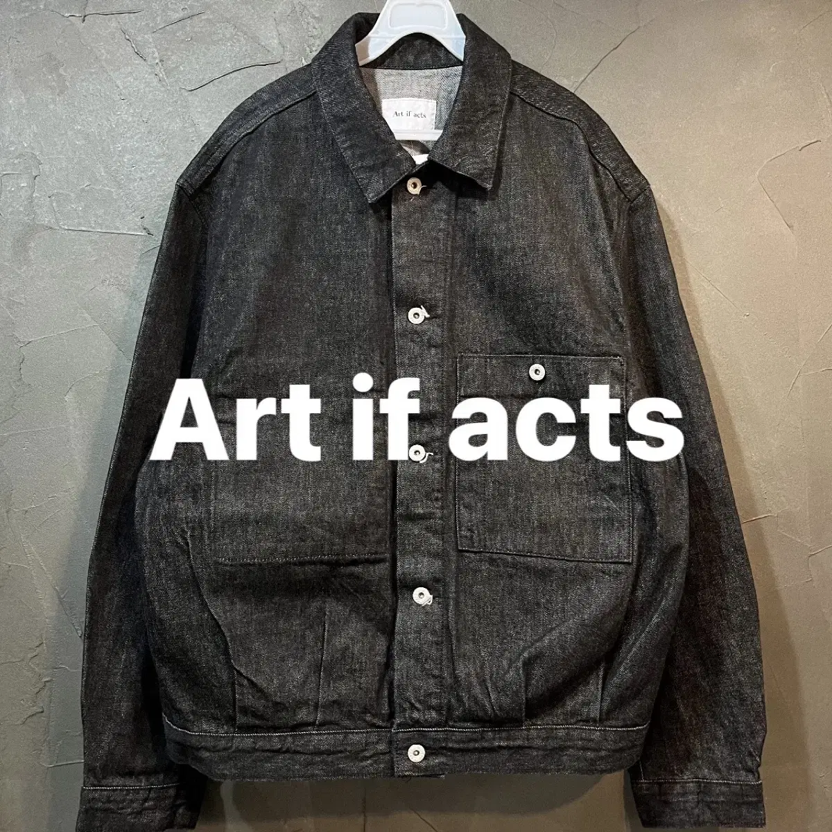 [XL] Art if acts 아트이프액츠 흑청 데님 자켓