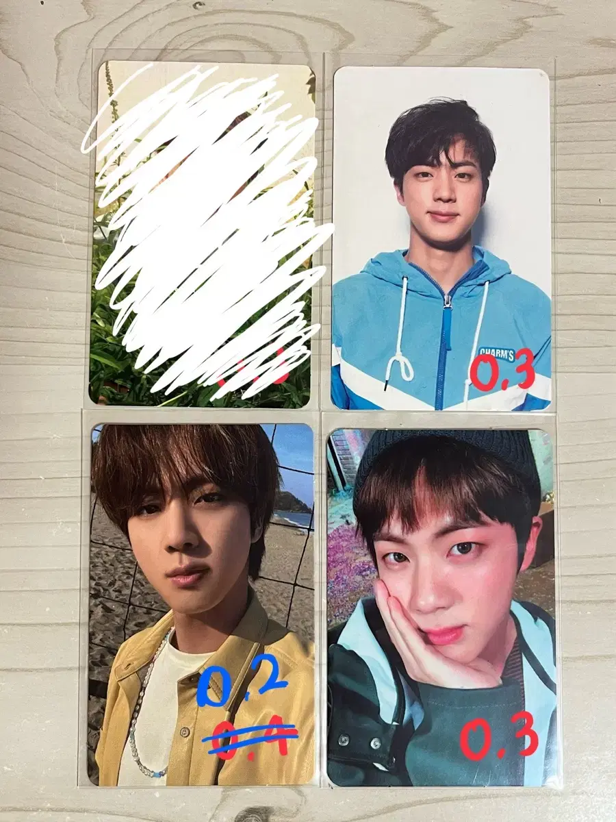 Source) bts kim seokjin Rubsell Huayang softened butter photocard sells