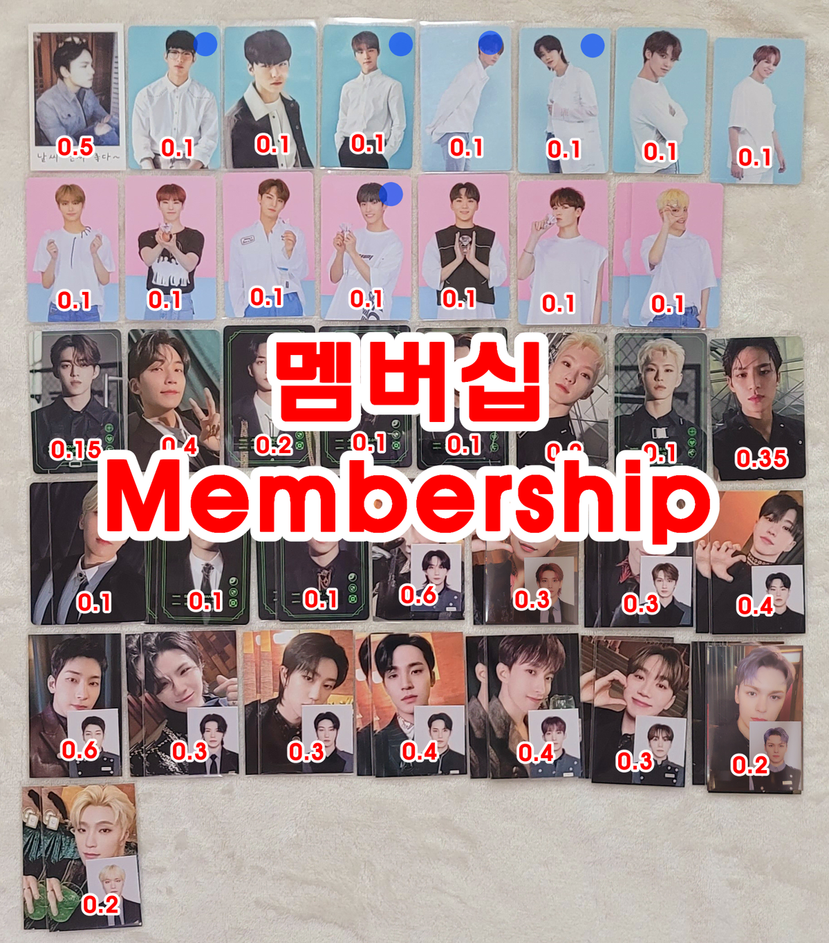 Seventeen Membership photocard wts Membership Gameboy Hotel Seventeen 1st 2nd 3rd 4th Jun