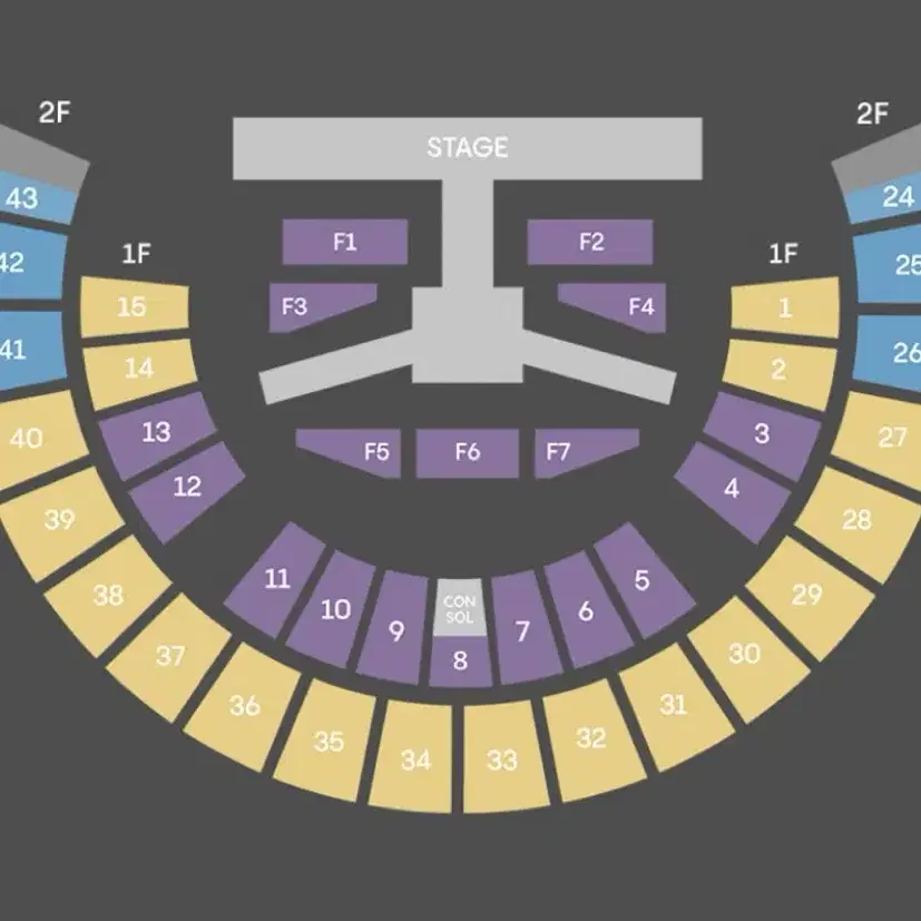 jx콘서트 중콘 1구역