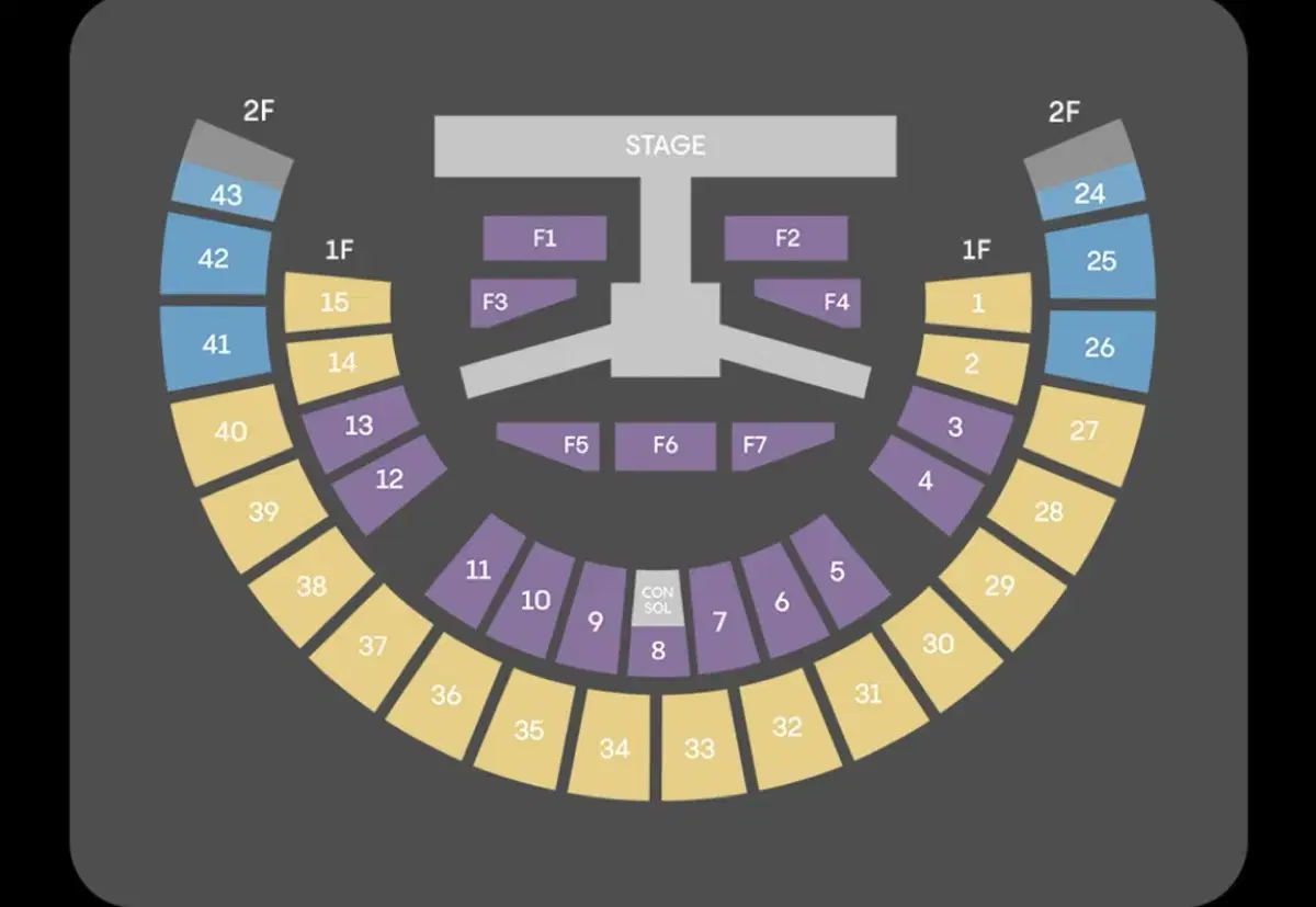 jx콘서트 중콘 1구역