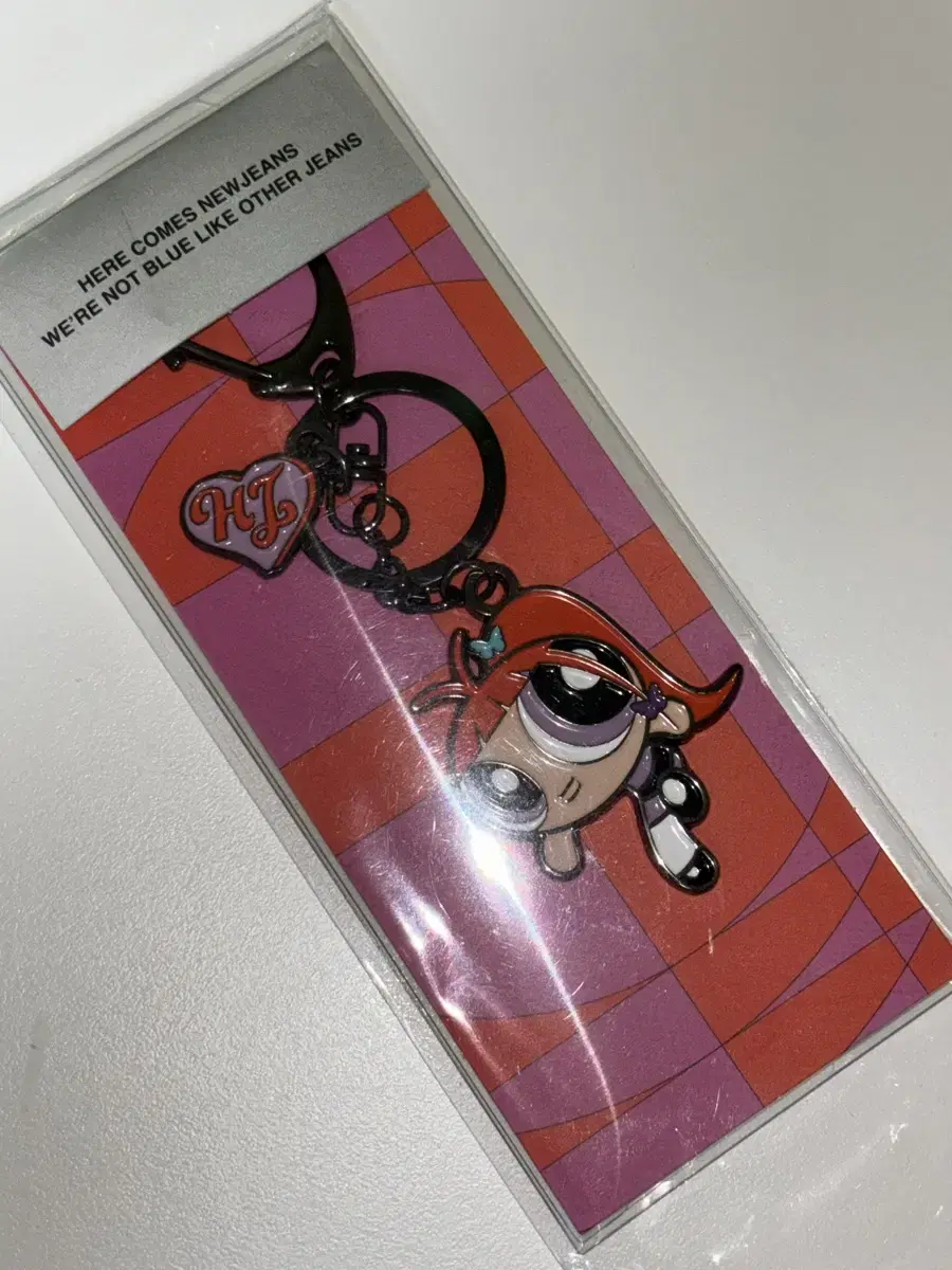 New Jeans hyein Powerpuff Girls Get Up pop up Metal Keyring album photocard Unsealed