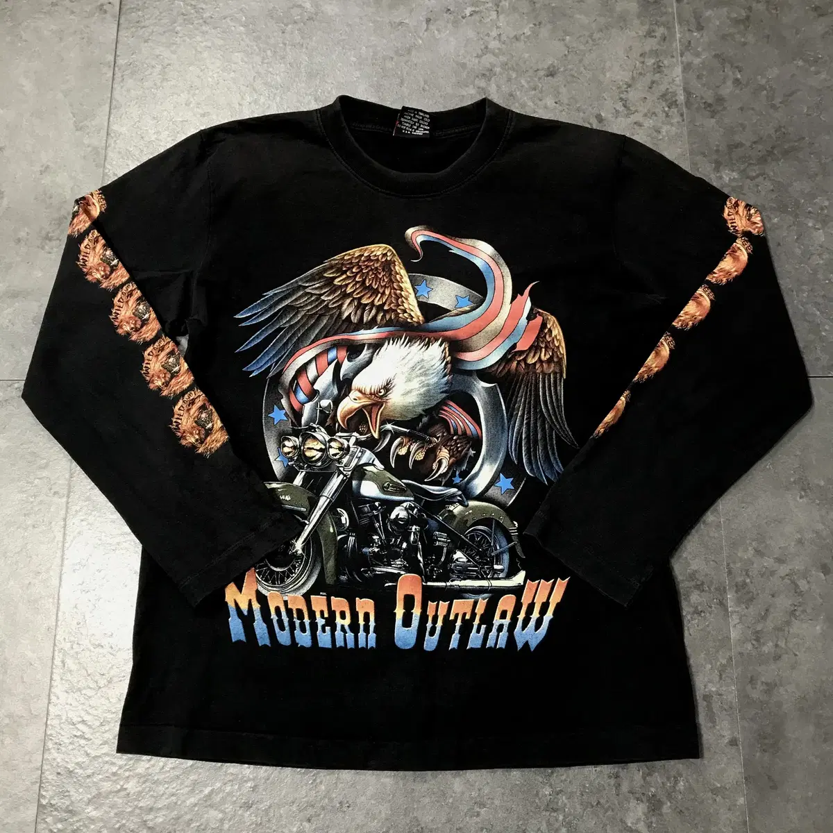 Vintage9 Rock Eagle Graphic Chunky Tee Long Sleeve