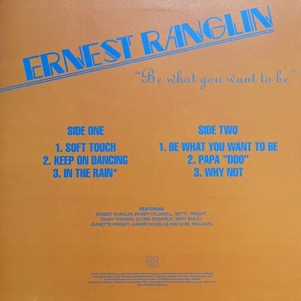 (레게)어니스트 랭글린 Ernest Ranglin - Be What lp