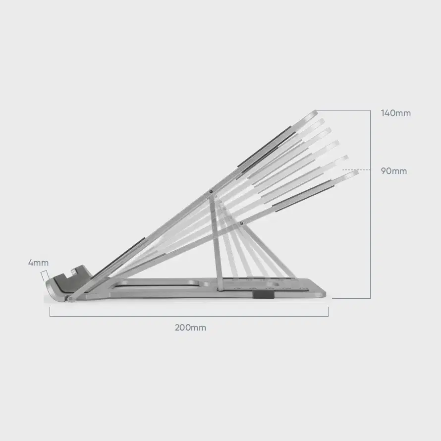15인치형 실버색상 노트북 받침대