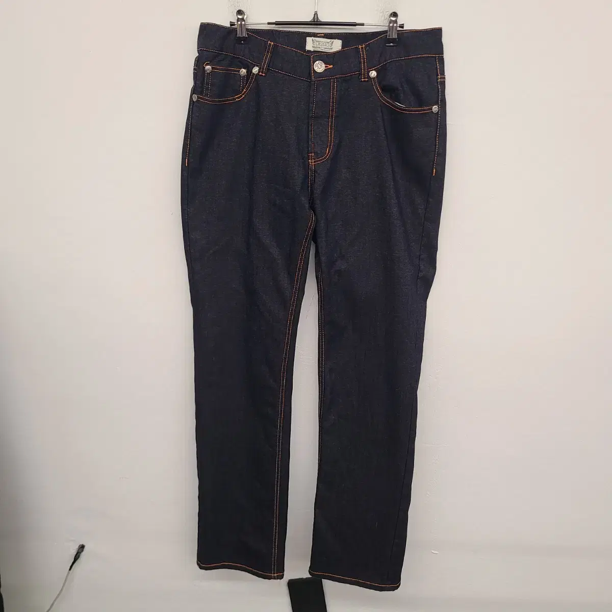 [34 inch] Bimono Brushed Spandex Denim Pants Jeans