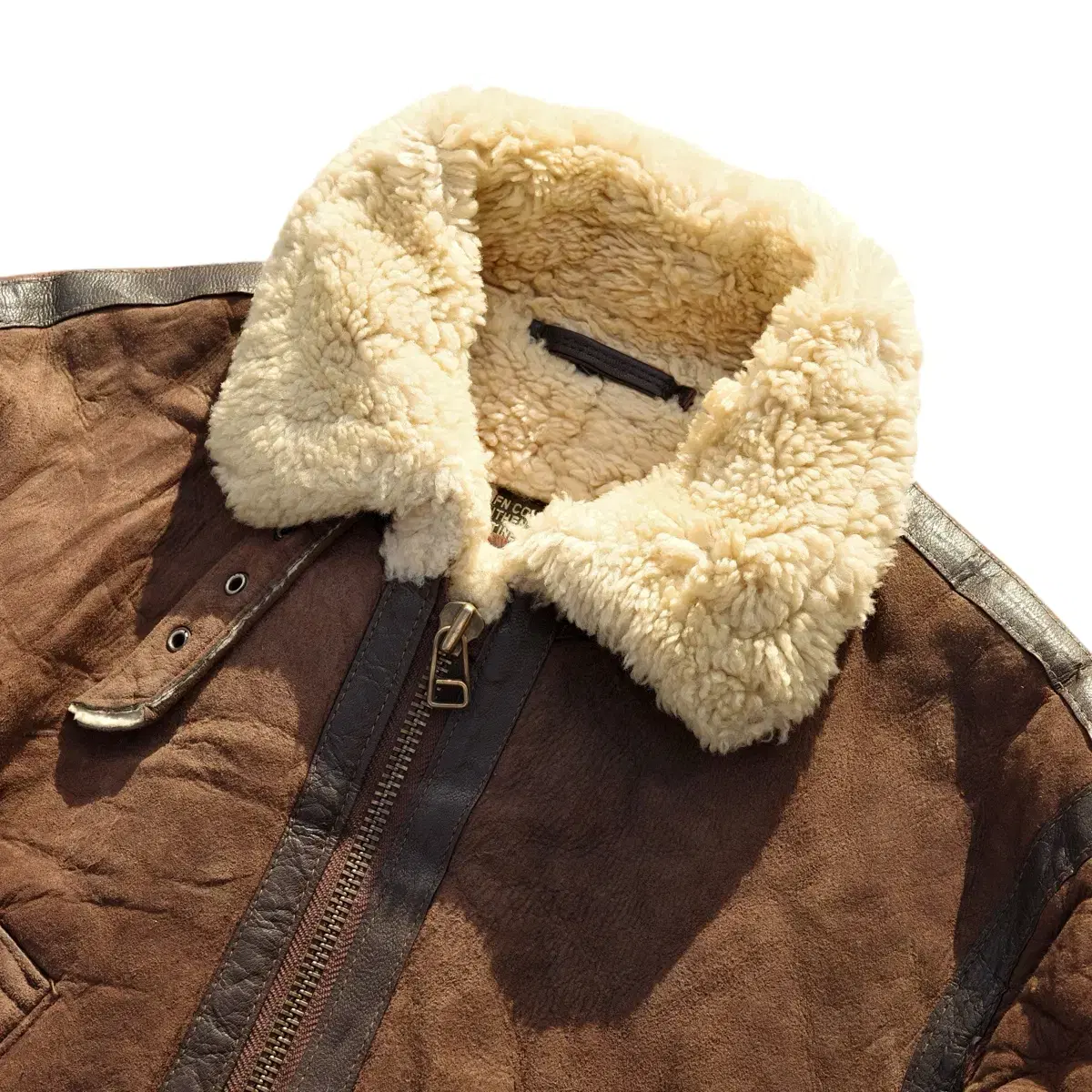 vintage type B-3 Hoodie Shearling Jacket