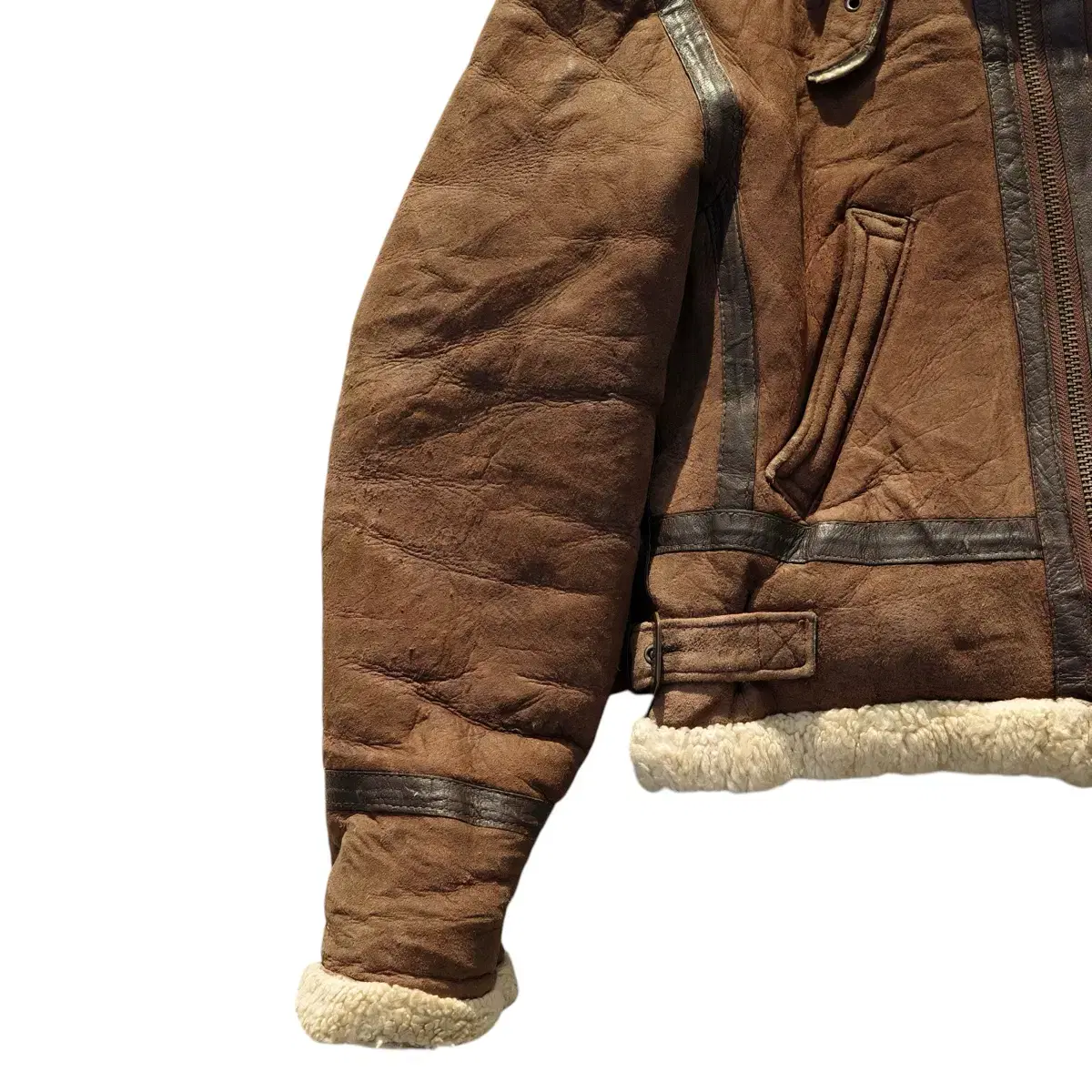 vintage type B-3 Hoodie Shearling Jacket