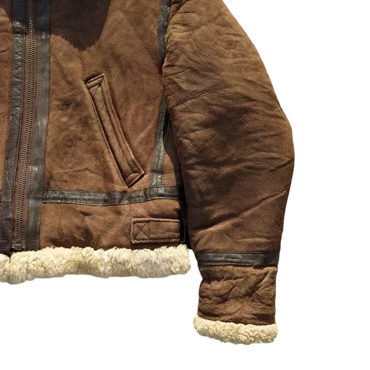 vintage type B-3 Hoodie Shearling Jacket