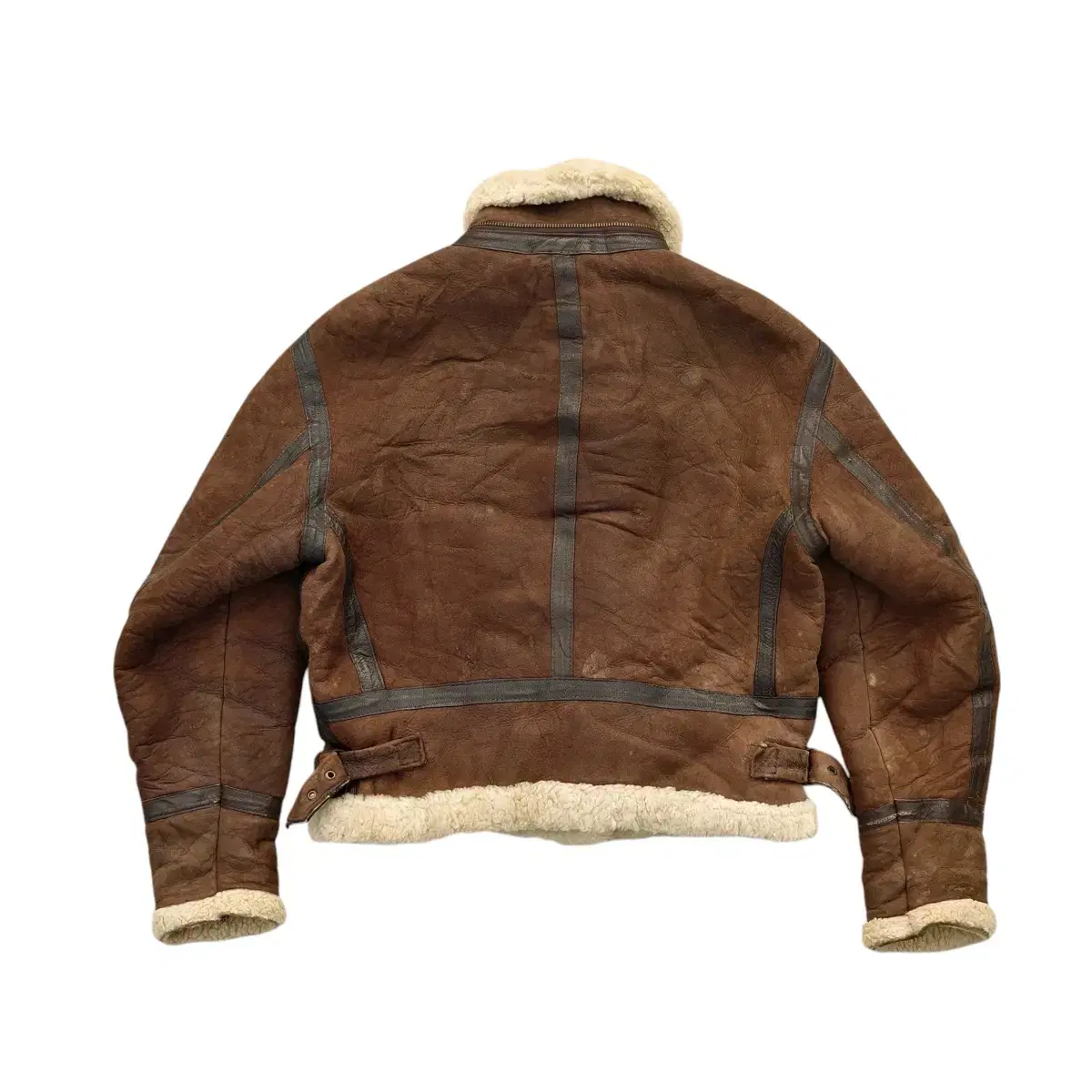 vintage type B-3 Hoodie Shearling Jacket