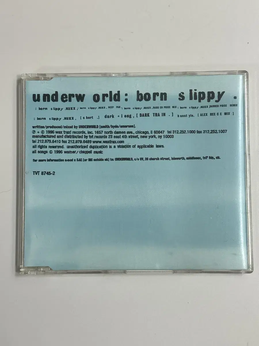 Underworld / Born Slippy (트레인스포팅) 수입반