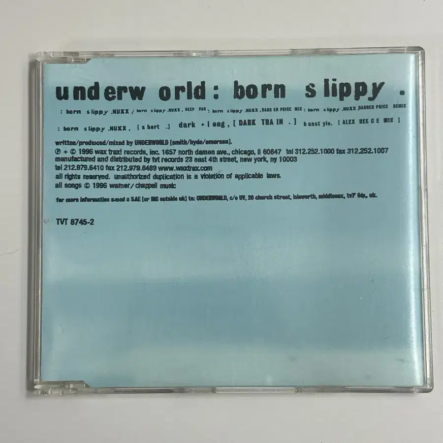 Underworld / Born Slippy (트레인스포팅) 수입반