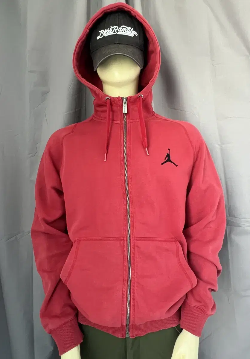 Jordan Red Hooded Zip Up