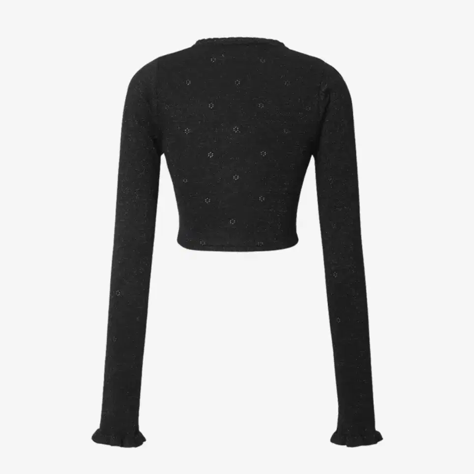 쓰리타임즈 Dew Glitter Cardigan Black S