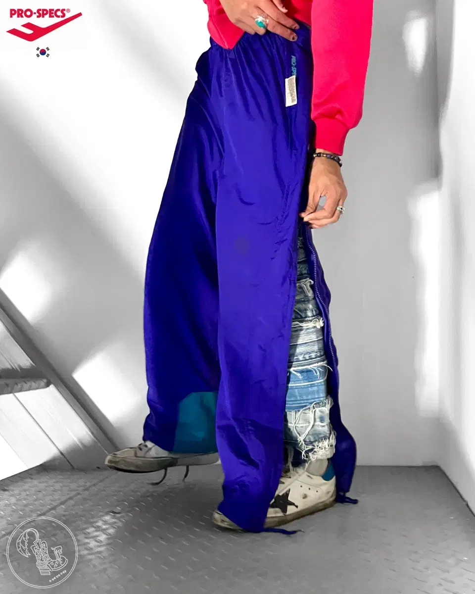 90s Prospekt Deconstructivisme Side Pull Zip Up Vintage Nylon Track Pants Pants