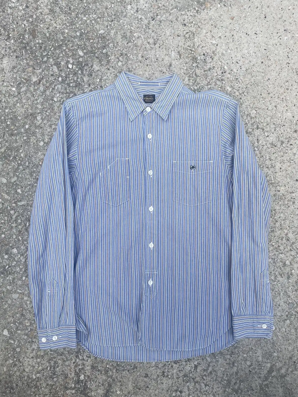 Pigbelly striped work shirt