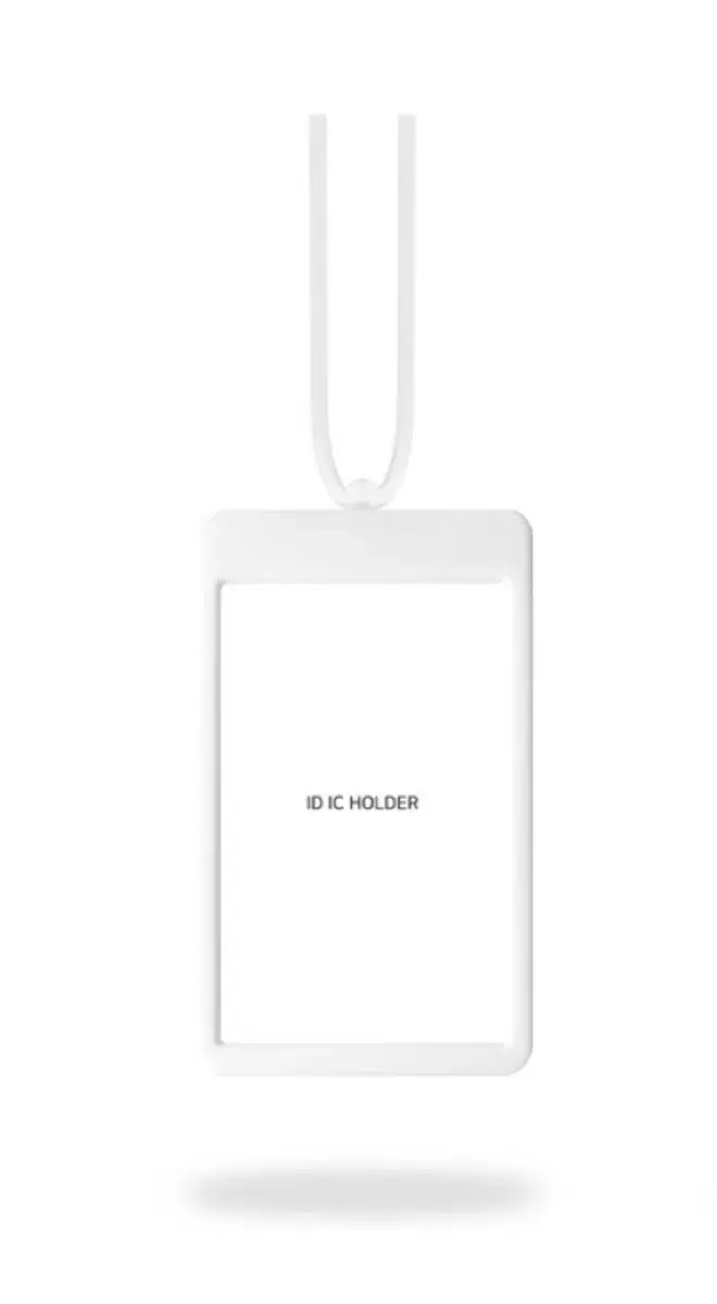 ID card reel case white employee card