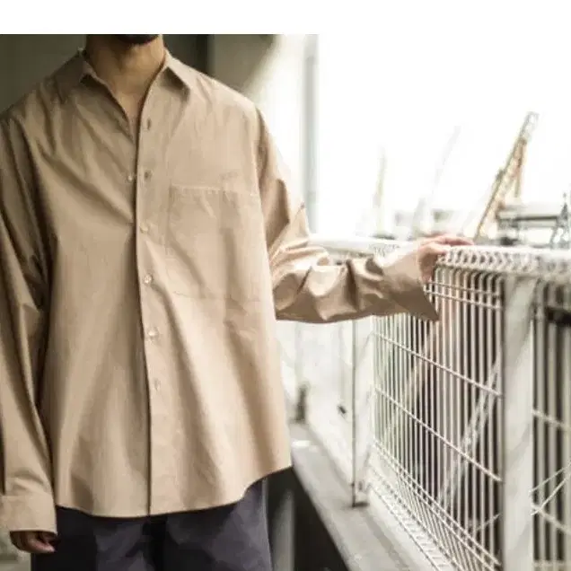 오라리 22fw auralee finx twill big shirts 4