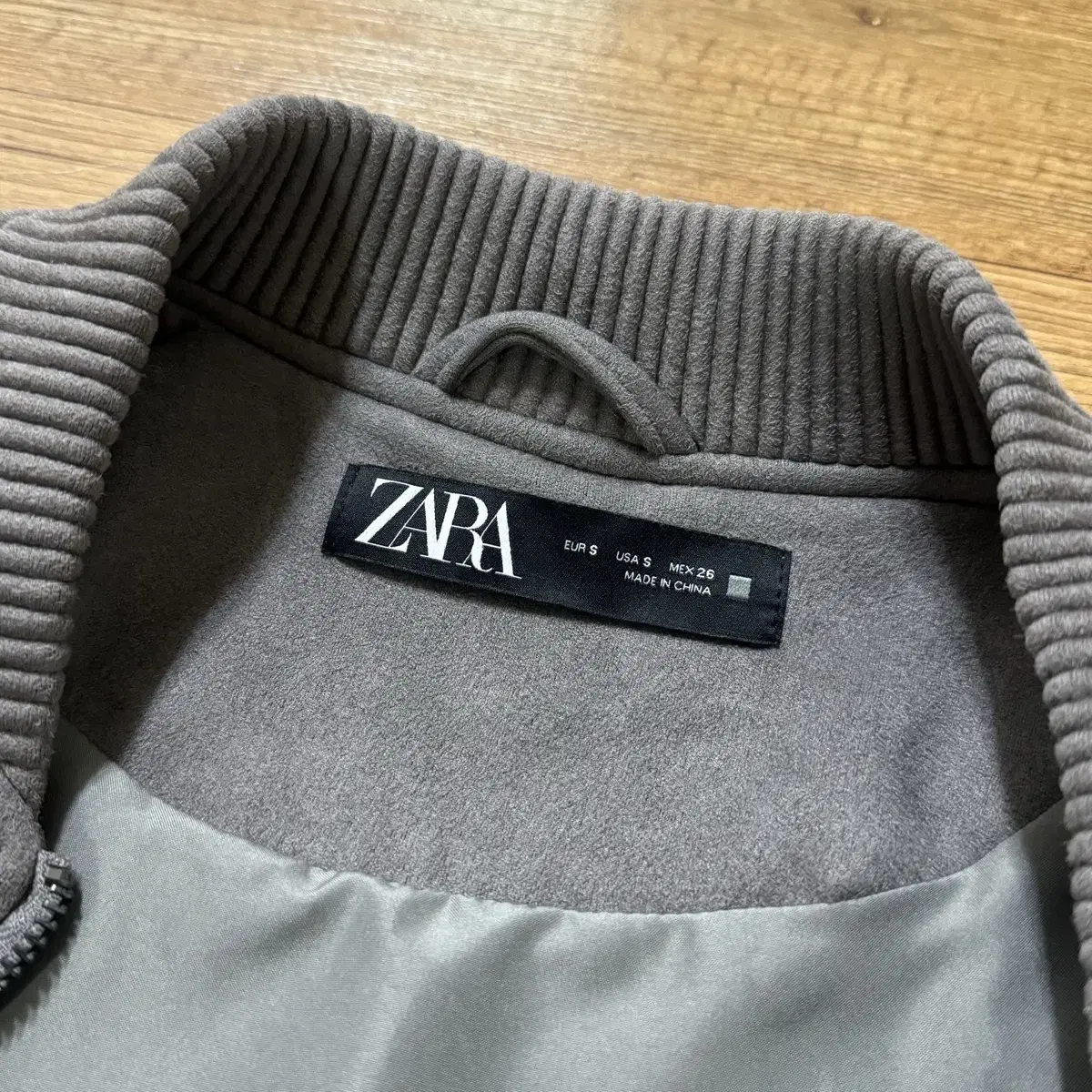 ZARA 자라 스웨이드 블루종