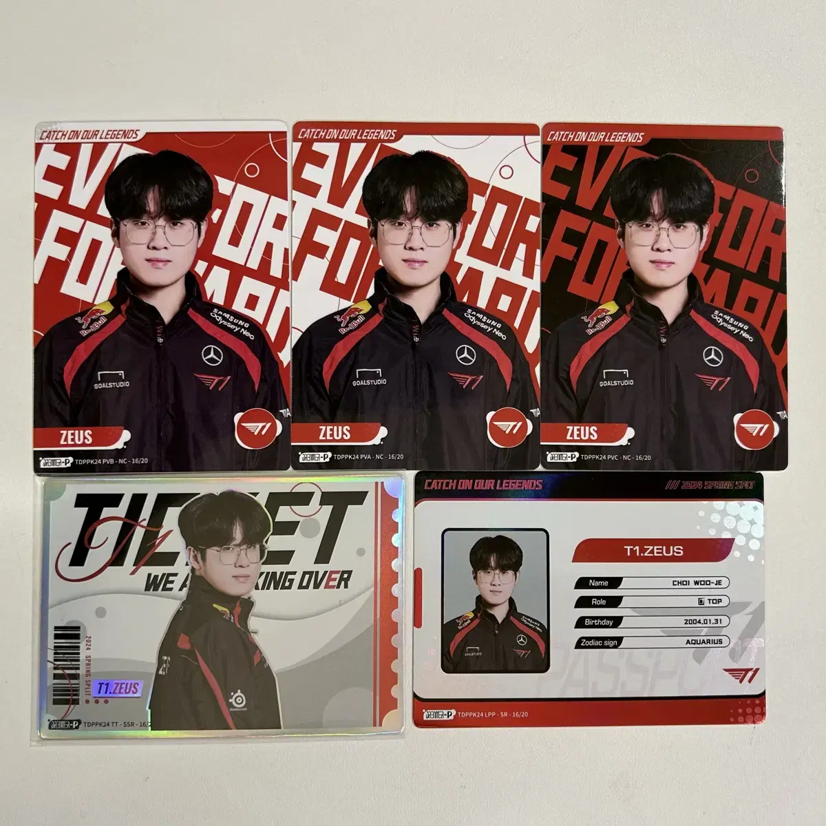 T1 Tiwon Zeus buffun photocard bulk wts