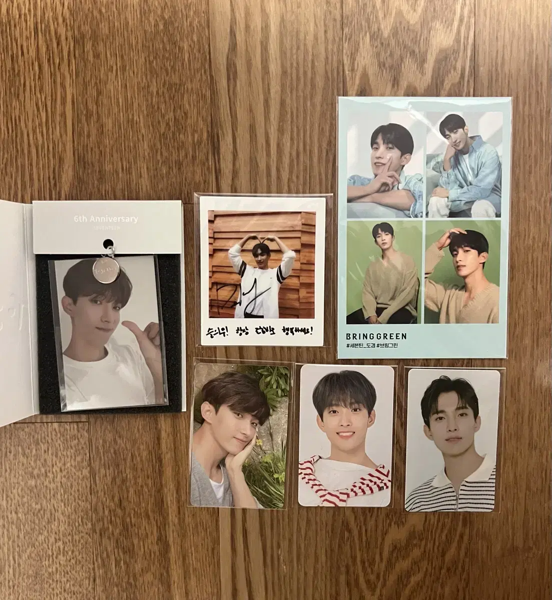 Seventeen dk 6th Anniversary Pendant 24H Watch weverse Wallet in the Forest pre-order benefit Photocard