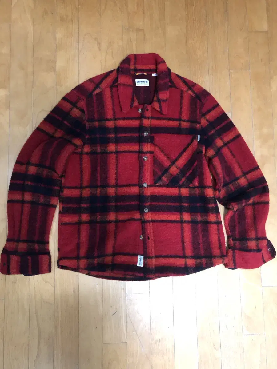 Timberland Red Check One-Pocket Casual Shirt Jacket L